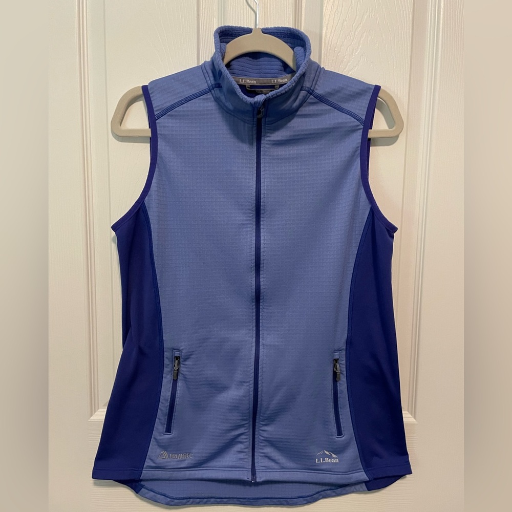 Womens LL Bean polartec vest size L